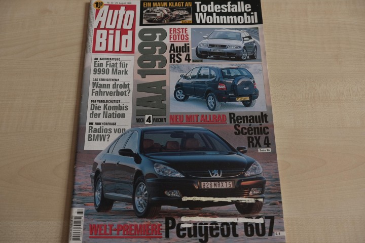 Deckblatt Auto Bild (33/1999)